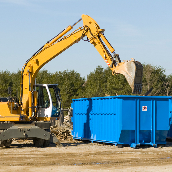 what happens if the residential dumpster is damaged or stolen during rental in Belmont Estates